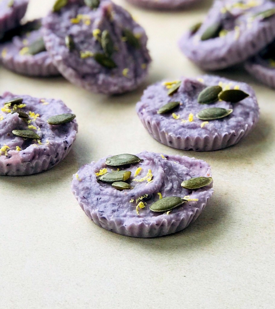 Blueberry, Coconut & Lemon Fudge cups